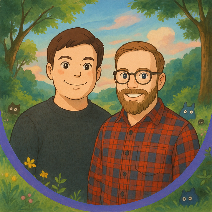 Cory and Joe cartoon illustration